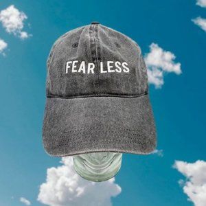 Fearless Embroidered Acid Wash Baseball Cap OSFM